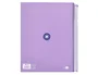 Antartik Cuaderno espiral A4 micro tapa forrada 120 hojas 90 gr cuadro 5mm 5 bandas color lavanda