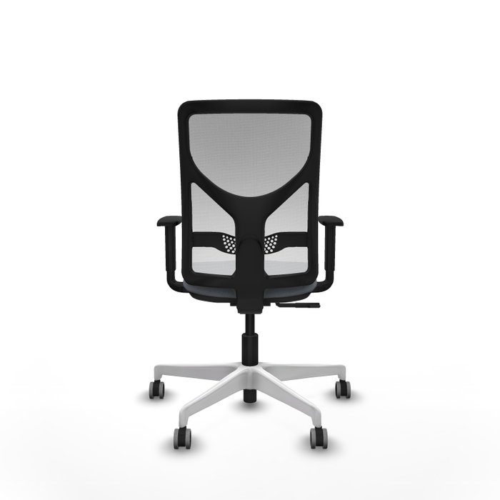 PIQUERAS Y CRESPO Silla de oficina Motilla Gris y Blanca con mecanismo Sincro PIQUERAS Y CRESPO Silla de oficina Motilla Gris y Blanca con mecanismo Sincro