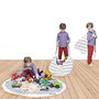 Home Deco Kids Alfombra de Juego con Bolsa para Recoger Juguetes Colección Kidsroom d.120 cm