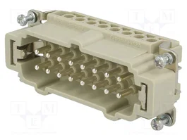 HARTING Han® Ex Conector de Plantilla de Contacto Macho 16A 90V