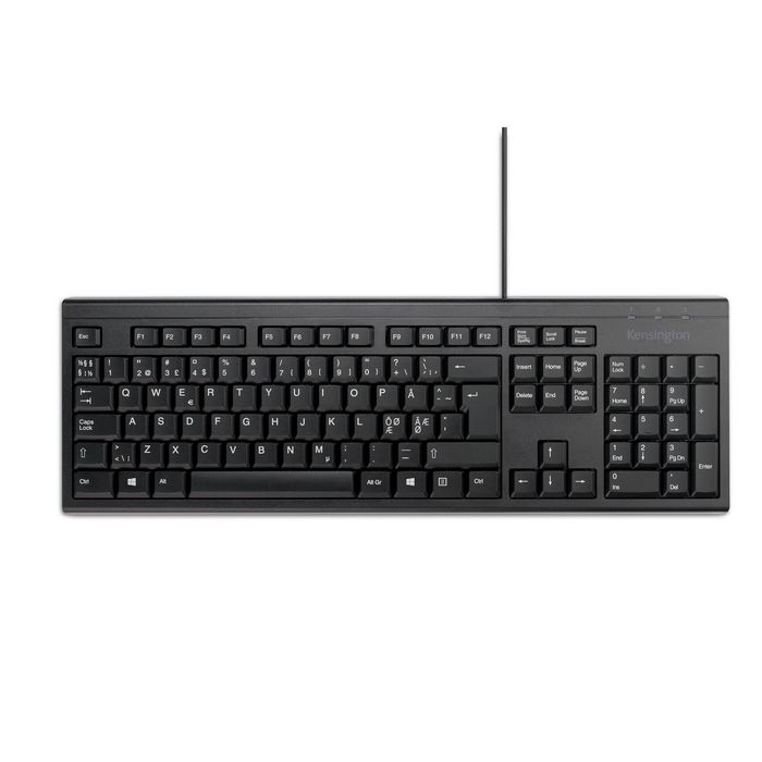 Kensington KB100 EQ Teclado Completo con Cable USB-A, Resistente a Derrames, Diseño Sostenible Kensington KB100 EQ Teclado Completo con Cable USB-A, Resistente a Derrames, Diseño Sostenible