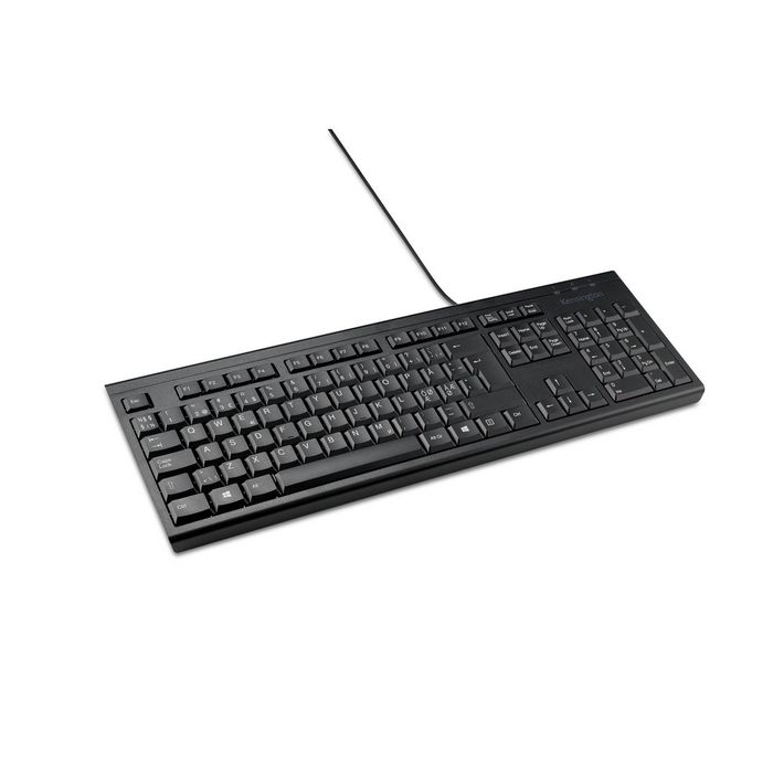 Kensington KB100 EQ Teclado Completo con Cable USB-A, Resistente a Derrames, Diseño Sostenible Kensington KB100 EQ Teclado Completo con Cable USB-A, Resistente a Derrames, Diseño Sostenible