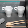 Emuca Cajón Vertex con lateral de vidrio Gris antracita 131mm x 450mm