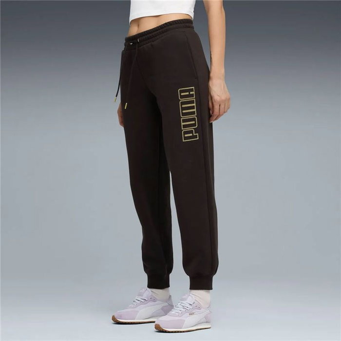 Pantalón Largo Deportivo Puma Maximal Metallic Sweatpants Negro Mujer 10-12 Años Pantalón Largo Deportivo Puma Maximal Metallic Sweatpants Negro Mujer 10-12 Años