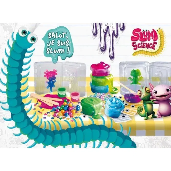 Lisciani Giochi Kit Científico Squish y Slime LIS8008324110407 Componentes Varios Recetas Ilustradas