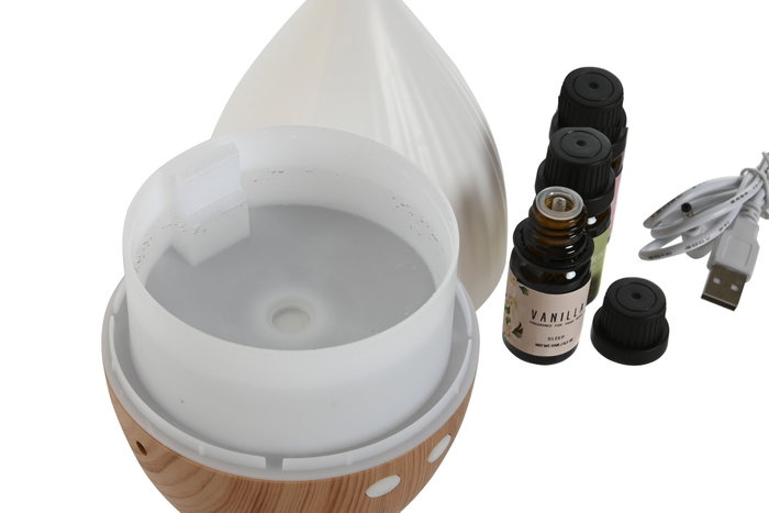 DKD Home Decor Difusor Aroma Blanco Natural 11 x 19 x 11 cm Set de 4