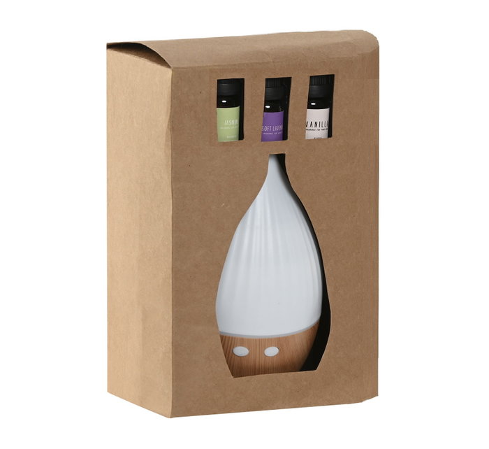 DKD Home Decor Difusor Aroma Blanco Natural 11 x 19 x 11 cm Set de 4