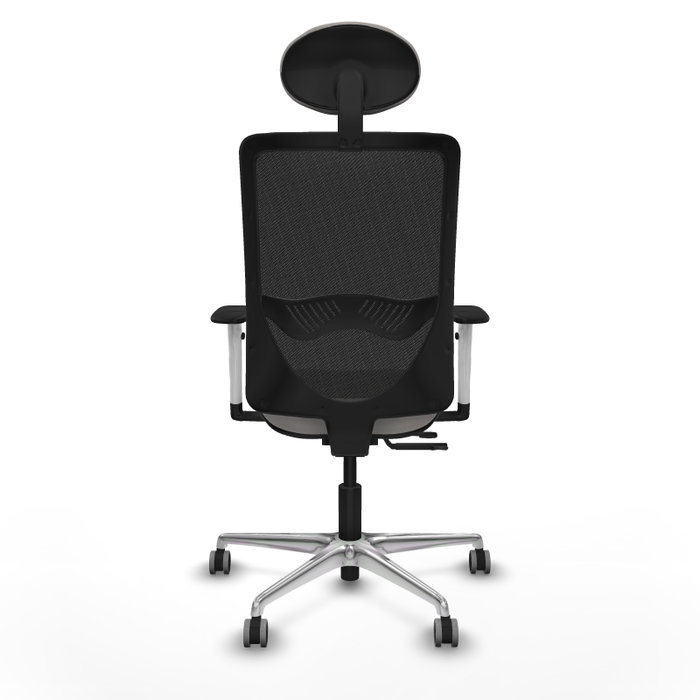 PIQUERAS Y CRESPO Silla de oficina Zulema con mecanismo Sincro/Traslack, Blanco y Negro