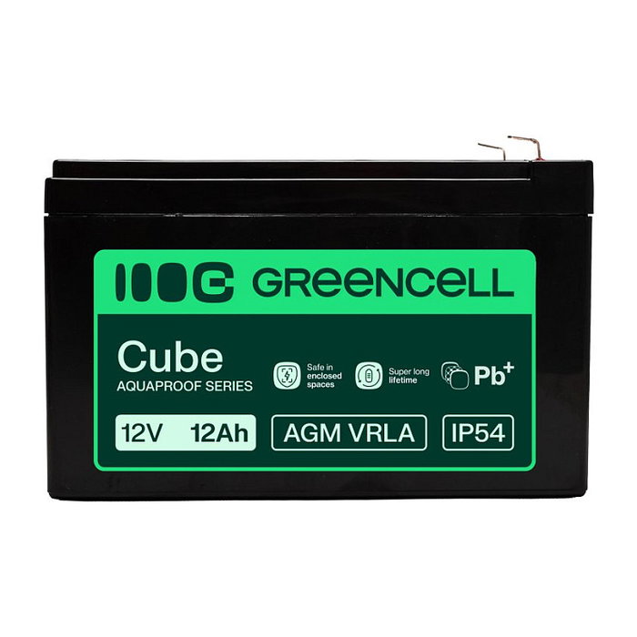 Green Cell Batería AGM 12V 12Ah AGM12V12AH-H