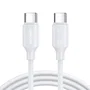 Joyroom S-CC60A9 Cable USB-C a USB-C 60W, 480 Mbps, PD, Carga Rápida y Datos, Longitud 1 Metro, Color Blanco