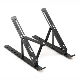 Iggual Soporte Plegable de Aluminio Negro para Portátil de 17 pulgadas