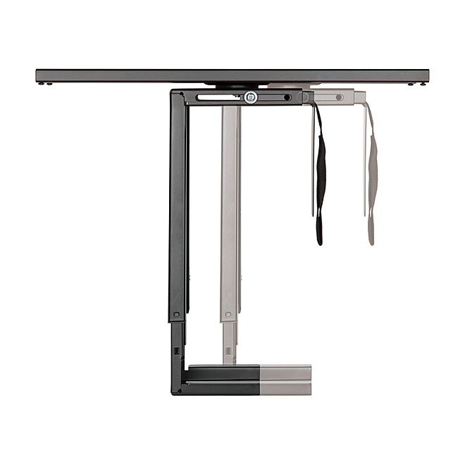 LogiLink Soporte para CPU ajustable bajo el escritorio con carril deslizante