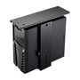 LogiLink Soporte para CPU ajustable bajo el escritorio con carril deslizante