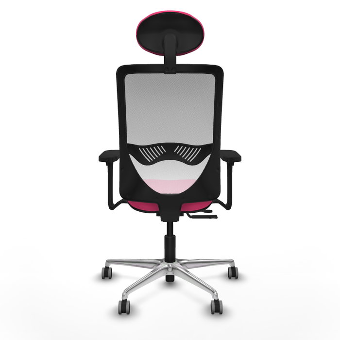 PIQUERAS Y CRESPO Silla de oficina Zulema Rosa y Blanco