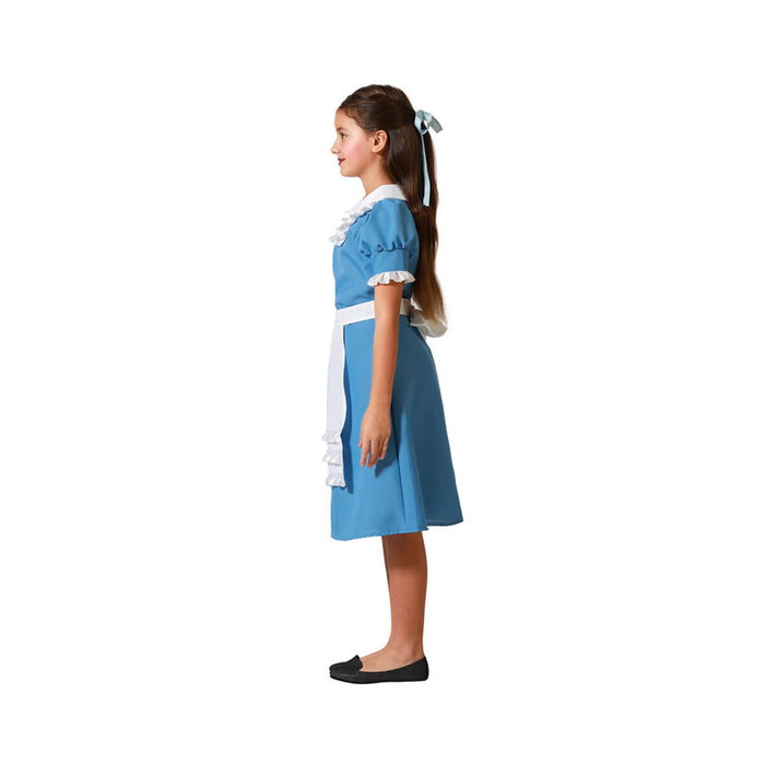 Disfraz Princesa Azul Vestido Niña con Delantal Disfraz Princesa Azul Vestido Niña con Delantal