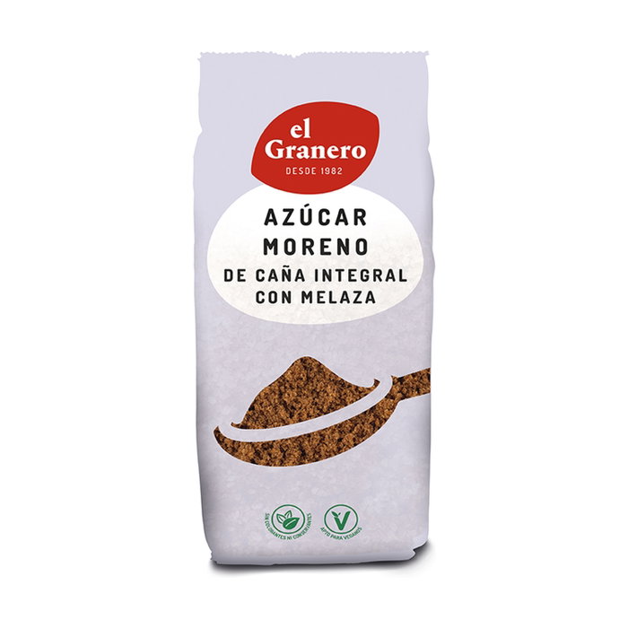 El Granero Integral Azúcar Moreno de Caña con Melaza 500g Pack 10 Unidades El Granero Integral Azúcar Moreno de Caña con Melaza 500g Pack 10 Unidades