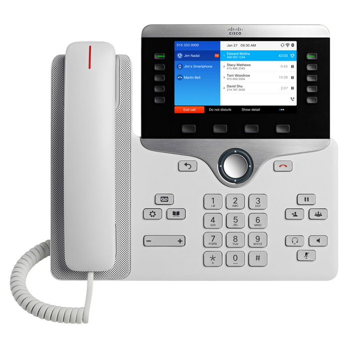 Cisco UC PHONE 8861 Teléfono IP Negro, Plata