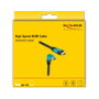 DeLOCK Cable HDMI High Speed 48 Gbps 8K 60 Hz con conector 90° hacia abajo, 1 m
