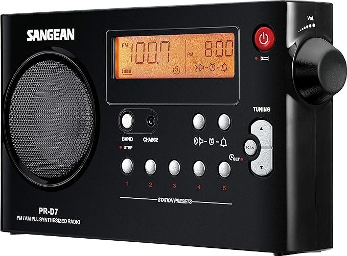 Sangean Radio digital con presintonías AC/DC