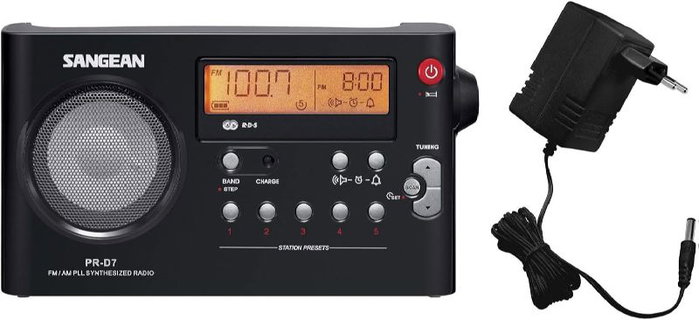 Sangean Radio digital con presintonías AC/DC