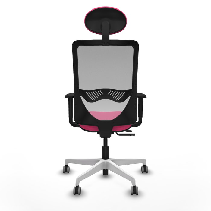 PIQUERAS Y CRESPO Silla de oficina Zulema con mecanismo Sincro/Traslack, Rosa y Gris PIQUERAS Y CRESPO Silla de oficina Zulema con mecanismo Sincro/Traslack, Rosa y Gris
