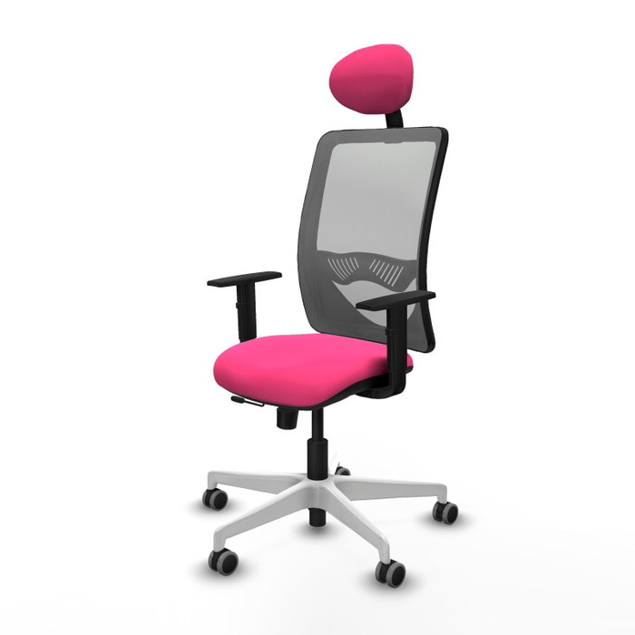 PIQUERAS Y CRESPO Silla de oficina Zulema con mecanismo Sincro/Traslack, Rosa y Gris PIQUERAS Y CRESPO Silla de oficina Zulema con mecanismo Sincro/Traslack, Rosa y Gris