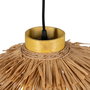 Lámpara Techo Fibra Natural Iluminación 54 X 54 X 18 cm