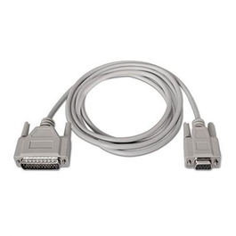 Nano Cable Cable Serie NULL Modem 10.14.0802 DB9 Hembra a DB25 Macho 1.8m Beige