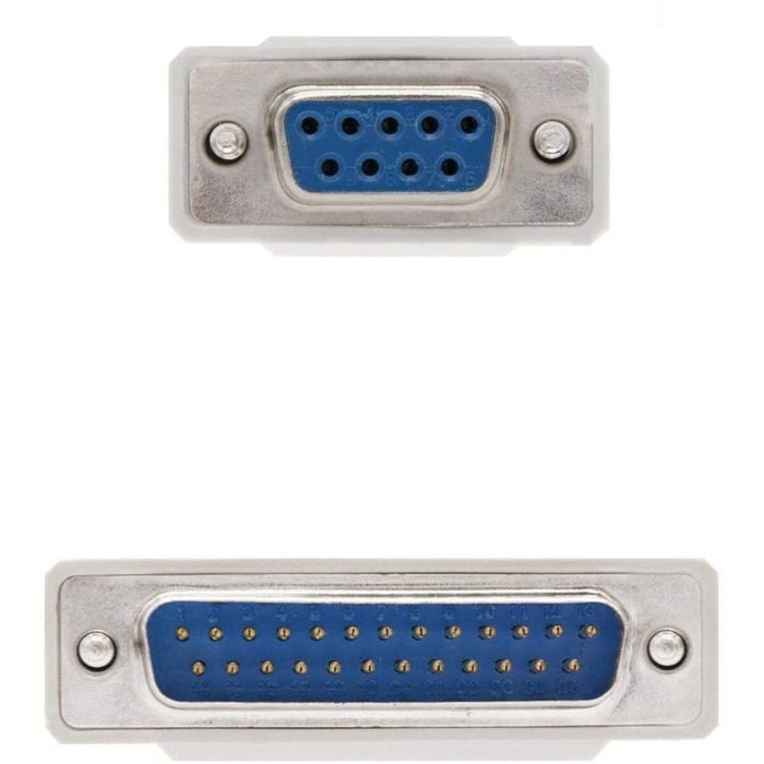 Nanocable Cable Serie Null Modem DB9 Hembra a DB25 Macho 1,8m Beige Nanocable Cable Serie Null Modem DB9 Hembra a DB25 Macho 1,8m Beige