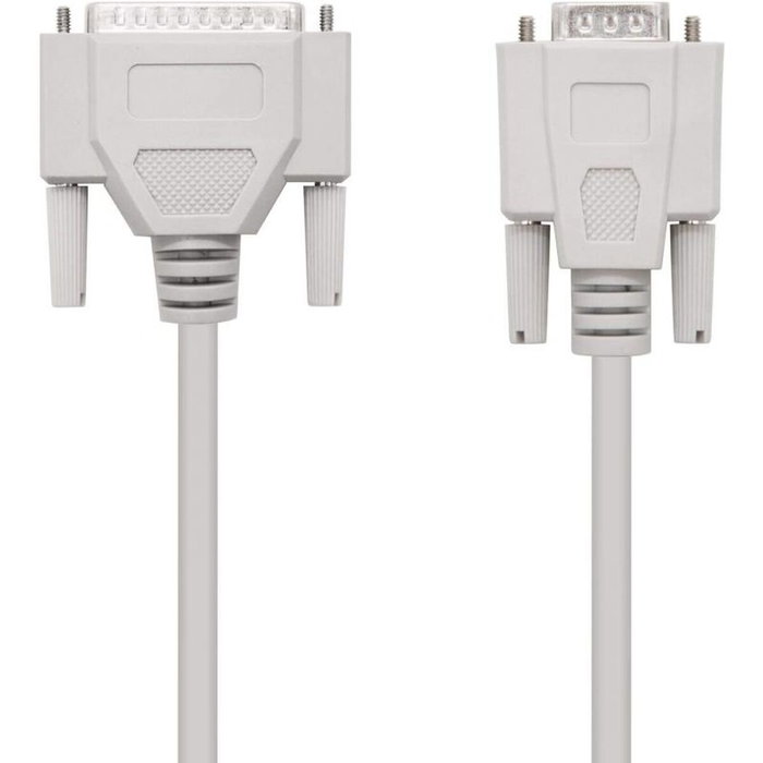 Nanocable Cable Serie Null Modem DB9 Hembra a DB25 Macho 1,8m Beige Nanocable Cable Serie Null Modem DB9 Hembra a DB25 Macho 1,8m Beige