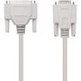 Nanocable Cable Serie Null Modem DB9 Hembra a DB25 Macho 1,8m Beige