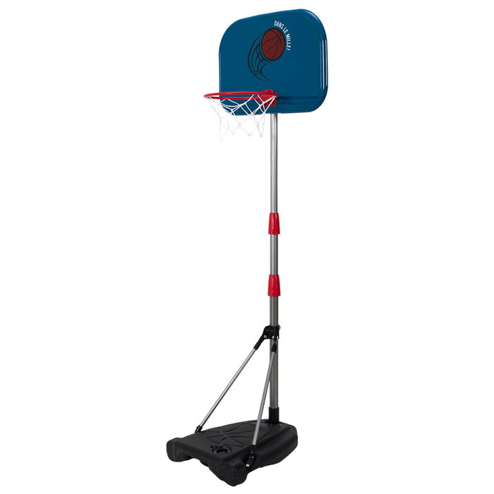 Mister Gadget Juego de Baloncesto Infantil Canasta con Balón Hinchable e Inflador Medidas Tablero 46x40 cm Altura 155 cm