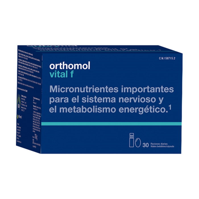 Orthomol Vital F 30 ampollas bebibles y cápsulas