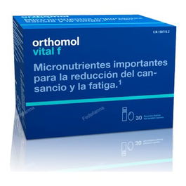 Orthomol Vital F 30 Amp.Beb. Suplemento para Mujer con Vitaminas para Energía, Sistema Nervioso y Reducción del Cansancio