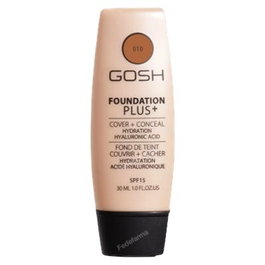 Gosh Foundation Plus+ Base líquida y corrector 2 en 1 010 Bronceado SPF 15 30 ml