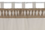 DKD Home Decor Ivory26 Cortina Beige Natural Poliester Algodon 260 x 140 cm (2 Unidades)