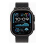 Apple Watch Ultra 2 grps Smartwatch Caja Titanio Negro 49mm Pulsera Milanese Loop Negro L