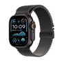 Apple Watch Ultra 2 con Caja de Titanio Negro y Pulsera Milanese Loop Negro L
