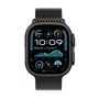 Apple Watch Ultra 2 con Caja de Titanio Negro y Pulsera Milanese Loop Negro L