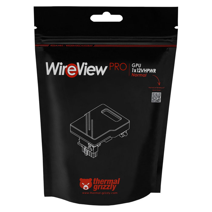 Thermal Grizzly WireView Pro GPU 1x12VHPWR 90 Negro Thermal Grizzly WireView Pro GPU 1x12VHPWR 90 Negro