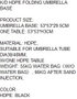 DKD Home Decor Base para Parasol con Mesa, Plástico Alta Densidad, Negro