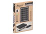 Argon Placa Solar Portátil 8W USB, Panel Monocristalino Portátil de 8 Vatios, Dimensiones: 28 x 19 x 2.5 cm, Color Negro, Material Plástico PP (Set de 6)