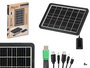 Argon Placa Solar Portátil 8W USB, Panel Monocristalino Portátil de 8 Vatios, Dimensiones: 28 x 19 x 2.5 cm, Color Negro, Material Plástico PP (Set de 6)