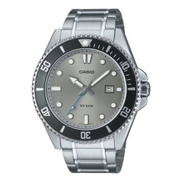 Casio MDV-107D-8AVDF con esfera gris y correa de acero