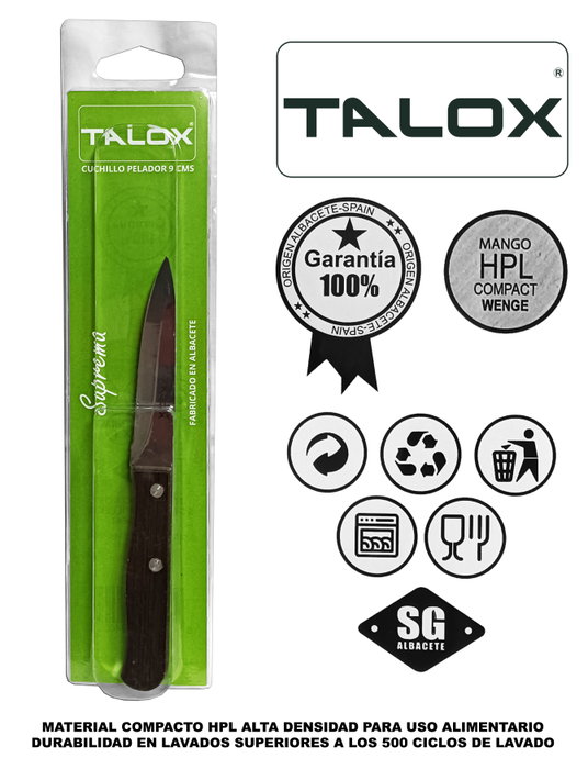 TALOX Cuchillo Pelador Inox 18 cm con Mango Weng 2011209LE TALOX Cuchillo Pelador Inox 18 cm con Mango Weng 2011209LE