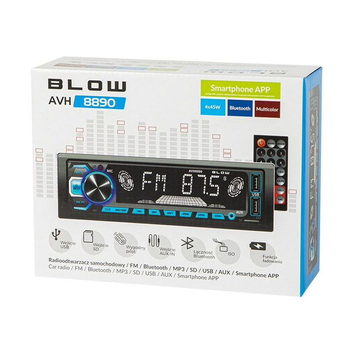 Radio de coche blow avh-8890 negro