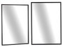 Giftdecor Espejo Rectangular Negro 100 cm x 70 cm