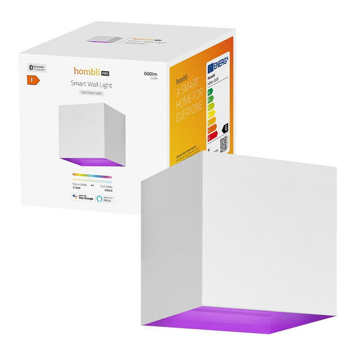 Hombli Smart Außenwandleuchte Weiß - Intelligente Außenwandleuchte, Weiß, Smart Home