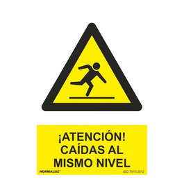NMZ Señal Riesgo Caída Mismo Nivel PVC 21 x 30 cm
