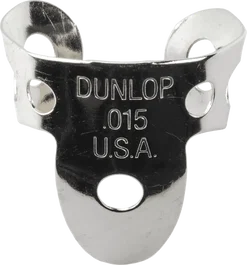 Dunlop Pack 20 Púas Dedo Nickel Silver Mini .015" (0.38 mm) para Guitarra y Bajo